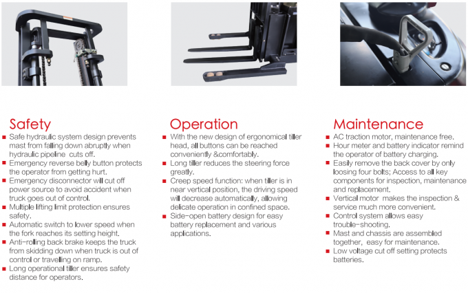 พาเล็ตเพลตไฟฟ้าประสิทธิภาพสูง 1.5t ภาระ 6