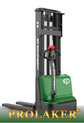 EP DS3 Walkie Electric Stacker 1500kg, Narrow Aisle Compact Pallet Stacker with Built-in Charger