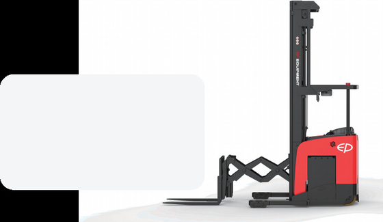 1.5t Forklift Stacker ไฟฟ้ายืนสไตล์ Reach รถบรรทุก
