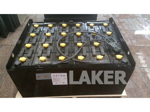 การเชื่อมต่อสกรูที่ได้รับการรับรอง CE 48V / 4PZS320 แบตเตอรี่แรงดึงของรถยก Laker เหมาะสําหรับรถยกฮีลิ CQD15L-J2