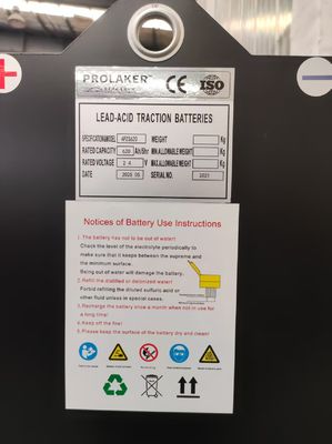 4HPZS620 24V 620Ah แบตเตอรี่ดึงยาง อายุจักรยานยาว การบํารุงรักษาประจํา CE