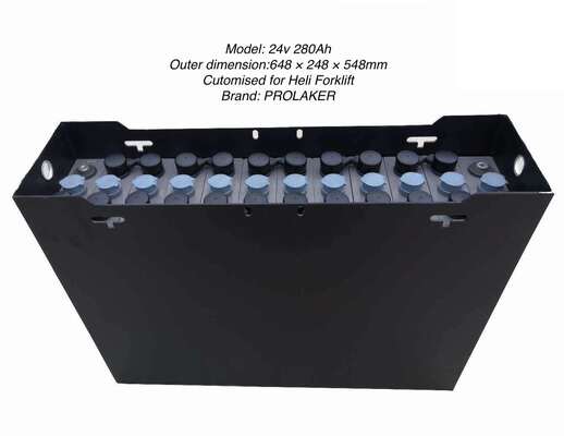 แบตเตอรี่รถยกตะกั่วกรด 24V 280Ah บำรุงรักษาง่ายสำหรับ Heli CBD25L-J2