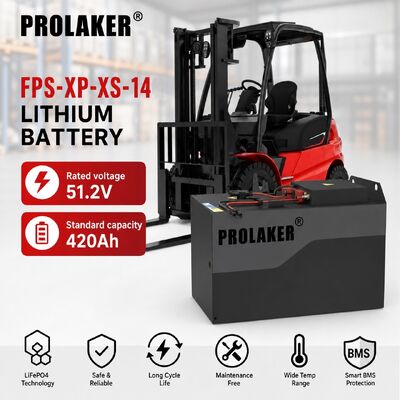 PROLAKER 51.2V 420Ah LiFePO4 แบตเตอรี่รถยกด้วยบริการเมฆและ IP65 กันฝุ่นและกันน้ําสําหรับการใช้งานอุตสาหกรรม