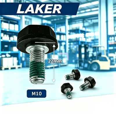 โรงงานขาย LAKER M10 * 22 พลาสติกประกอบกันได้ Hex Fastener, OEM ODM Custom ความแข็งแกร่งสูงเหล็กกระปุก Anti-Vibration Self-Locking Screw, Spot Supply ไนลอน แพทช์ Anti-Corrosion ประกอบกันได้