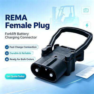 EC320A ผู้ชาย ผู้หญิง แบตเตอรี่คอนเนกเตอร์รถยกไฟฟ้า REMA Style แซด กันอุตสาหกรรม พล็อกชาร์จพลังงาน